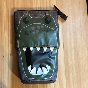 Thirty-One Kids Crocodile Toiletry Bag - Green and Black